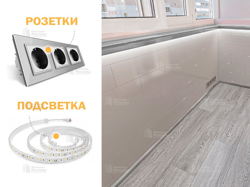 Розетки и подсветка Розетки и подсветка